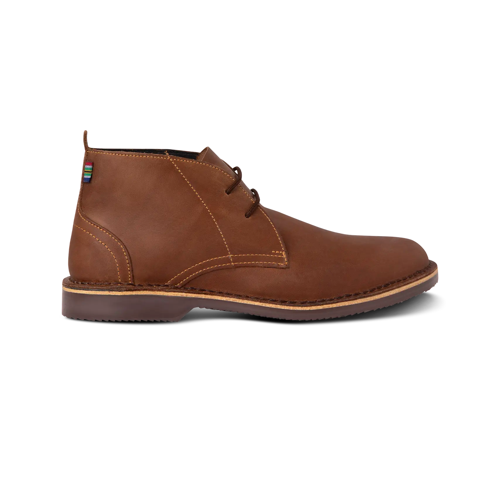 Veldskoen Chukka Boots - Men's Brown Leather Casual Shoes with Durable Sole for Outdoor Walking, Hiking & Everyday Wear