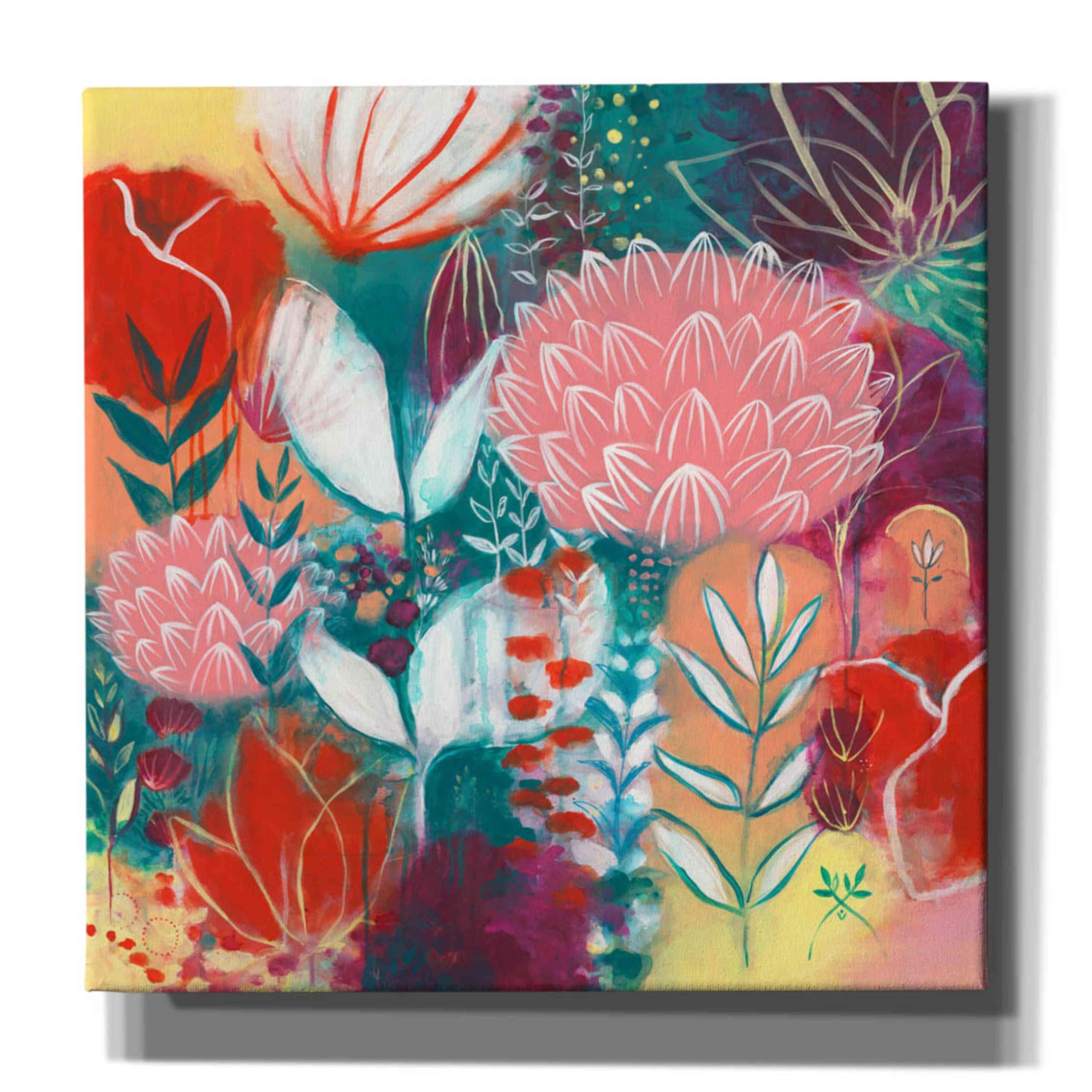 Epic Graffiti 'Sensuality' by Corina Capri - 26x26 Inch Giclee Canvas Wall Art Print - Modern Abstract Home Decor for Living Room, Bedroom & Office