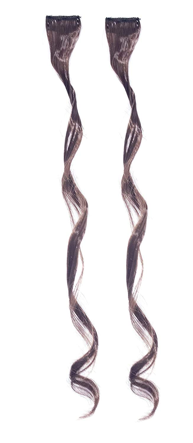 Vibrant Inaaya Highlighter Hair Strips for Kids & Girls - Dark Brown | Fun & Safe Hair Accessories for Parties, School & Playtime