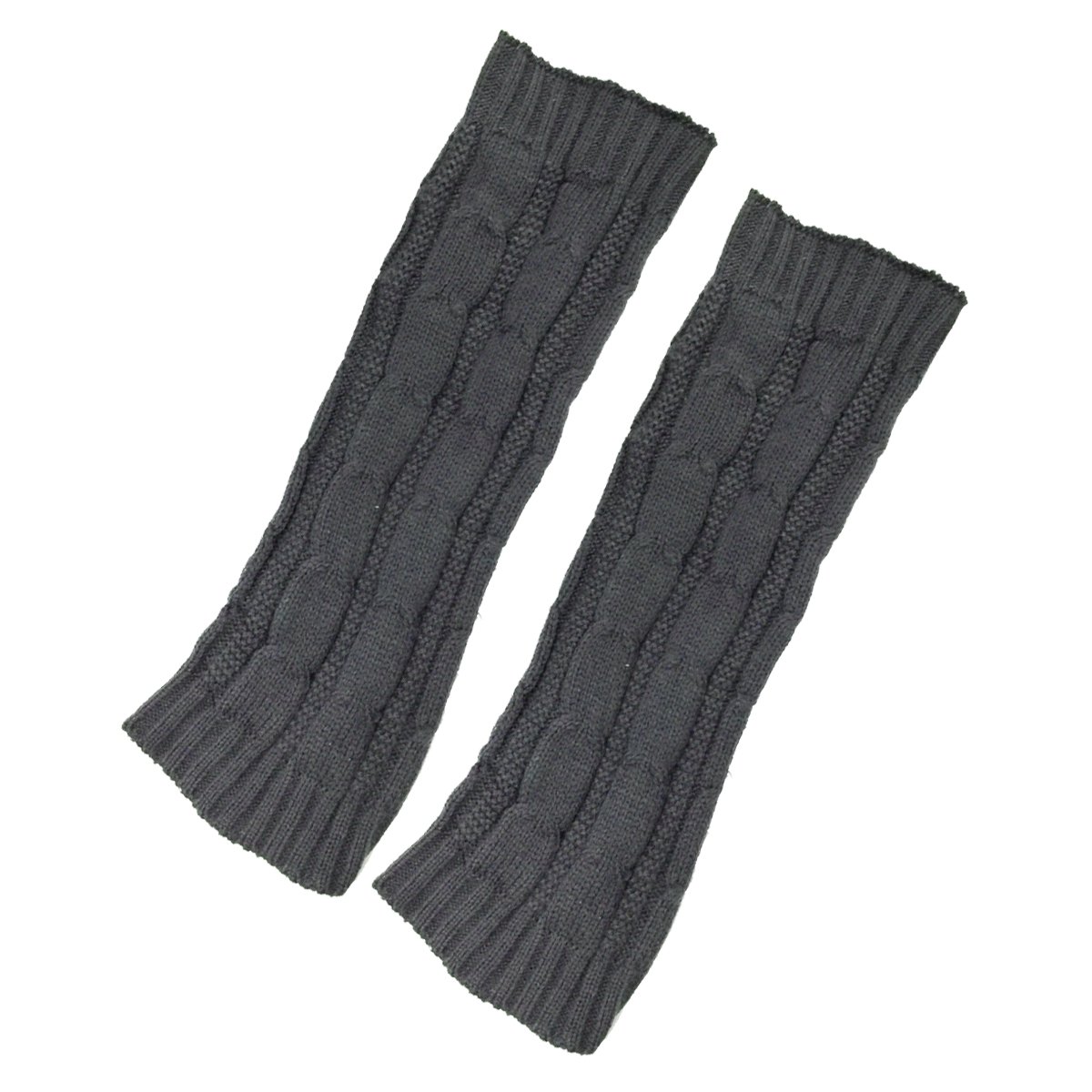 Wrapables Women's Soft Cable Knit Leg Warmers - Cozy Winter Boot Socks for Yoga, Ballet, Dance & Cold Weather Outfits