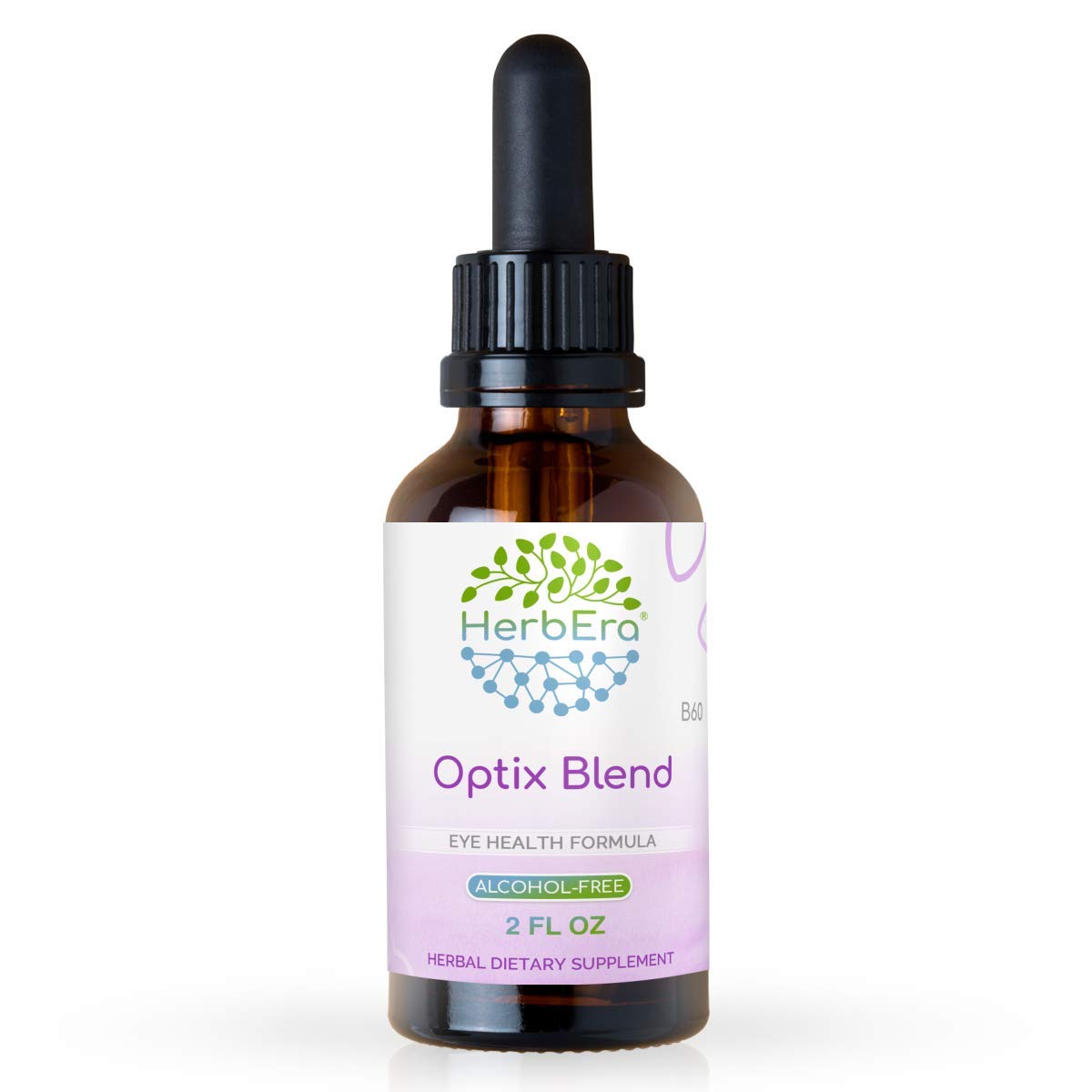 Optix Blend B60 Alcohol-Free Extract Tincture - Natural Eye Support with Bilberry, Ginkgo Biloba, Goji Berries & Turmeric | 2 Fl Oz Herbal Supplement for Vision Health, Screen Fatigue & Night Driving
