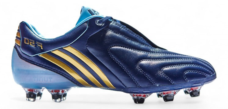 Adidas F50i Tunit Leather SG Soccer Cleats - Messi Blue Football Shoes for Firm Ground, Lightweight & Durable for Professional Matches & Training