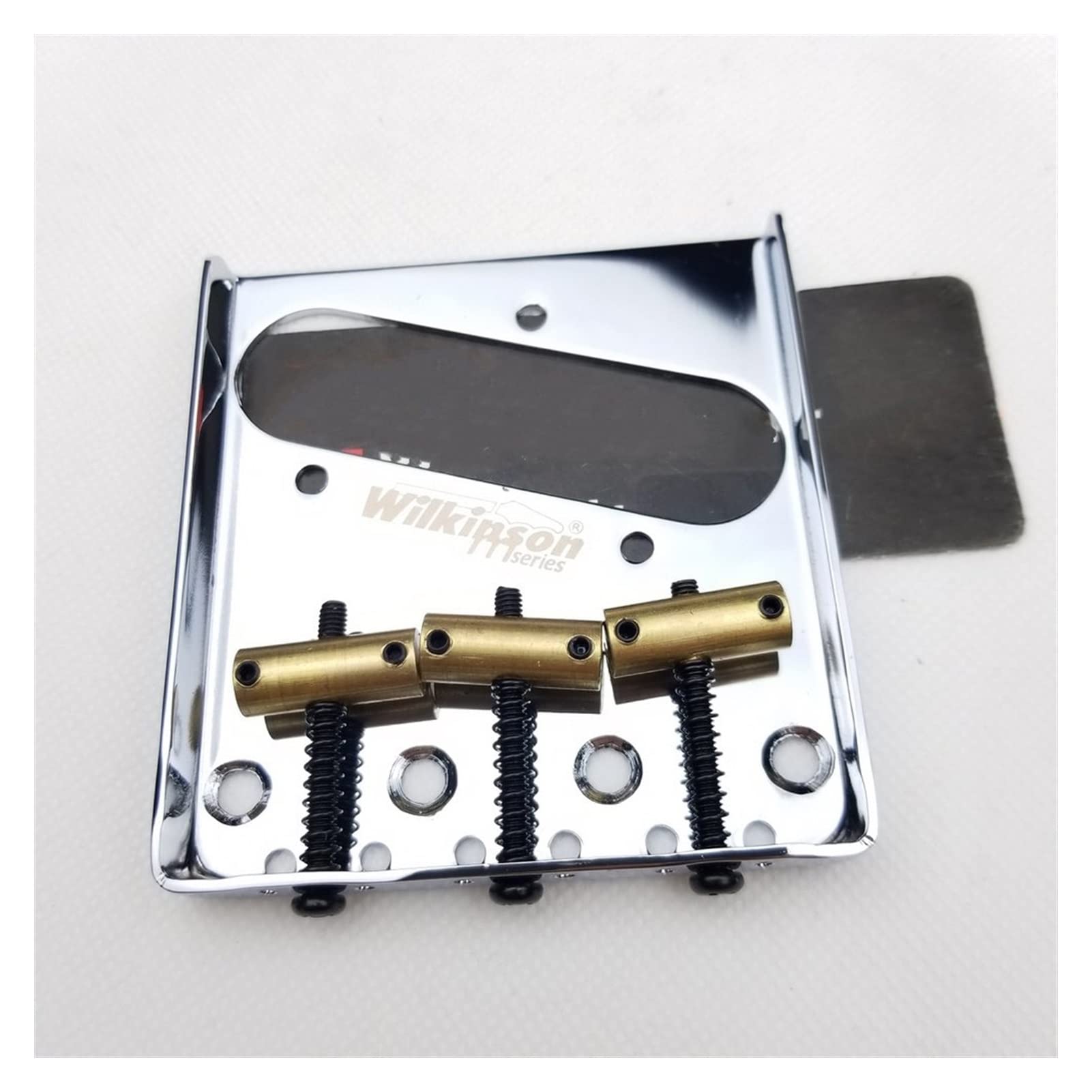 TL Electric Guitar Saddle Bridge - Brass & Chrome Silver Saddles for Enhanced Tone & Sustain | Perfect for Rock, Blues & Metal Performances