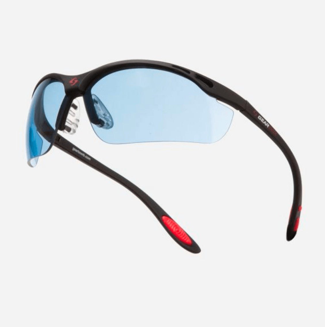Gearbox Vision Blue Lens Black Frame Sunglasses - Polarized UV Protection for Outdoor Sports & Driving