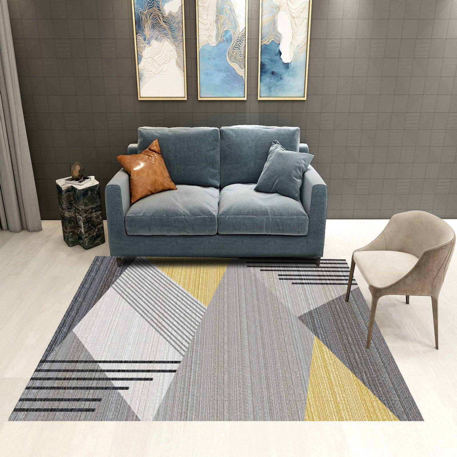 Premium Faux Fur Sheepskin Rug - Ultra Soft Fluffy Area Rug with Anti-Skid Backing for Living Room, Bedroom, Sofa & Nursery - 60x90cm (24x35 inches) - Cozy Home Decor & Perfect for Winter Warmth