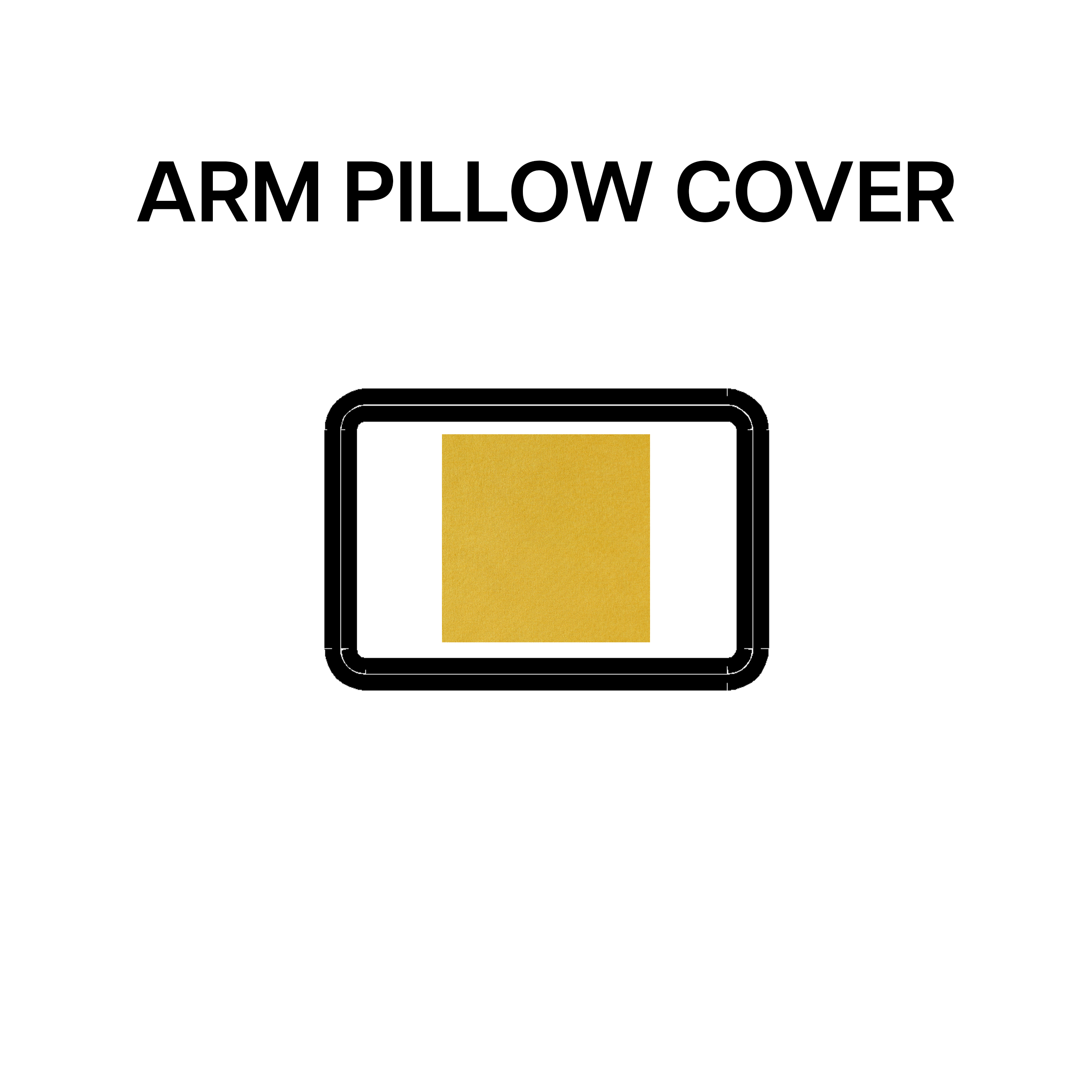 Premium Arm Pillow Cover - Daffodil BP 639 10 - Soft & Comfortable Support for Arms, Neck & Shoulders - Perfect for Reading, Watching TV & Relaxing at Home