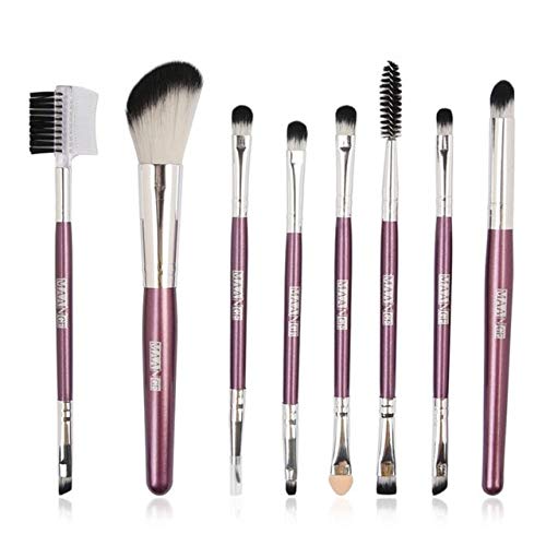 8-Piece Professional Makeup Brush Set - Foundation, Blush, Eyeshadow & Blending Brushes for Flawless Makeup Application - Perfect for Daily Use, Travel & Professional Makeup Artists