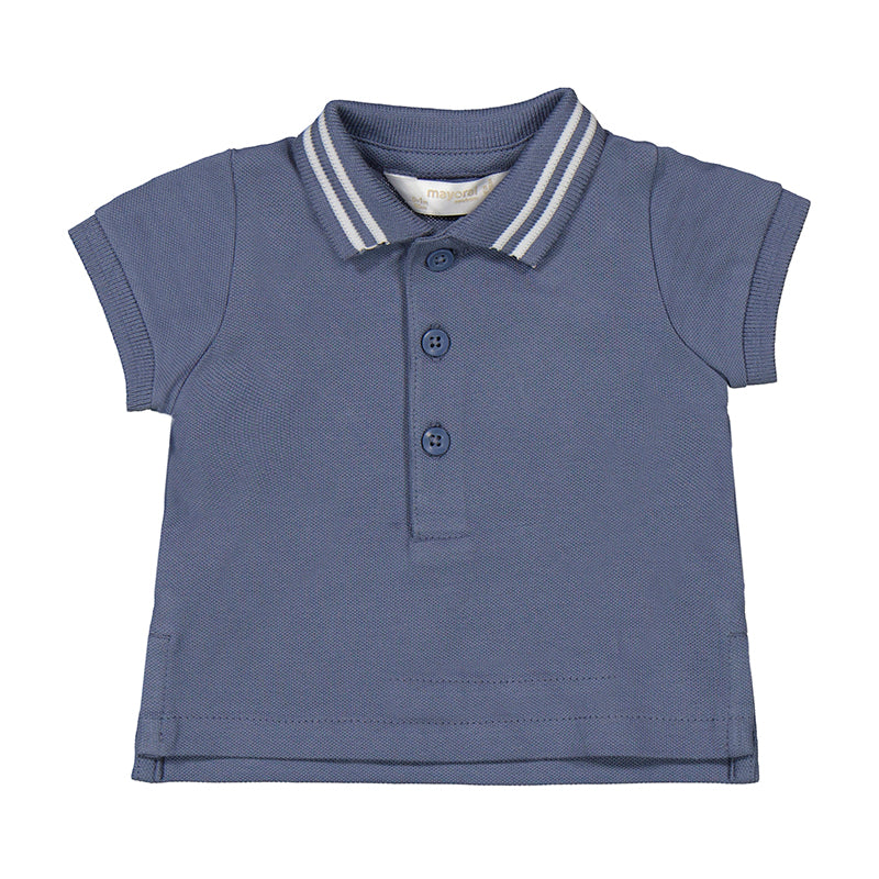 Mayoral Baby Boys' Blue Polo Shirt - Short Sleeve Cotton Top for Infants | Perfect for Summer Outfits, Casual Wear & Special Occasions