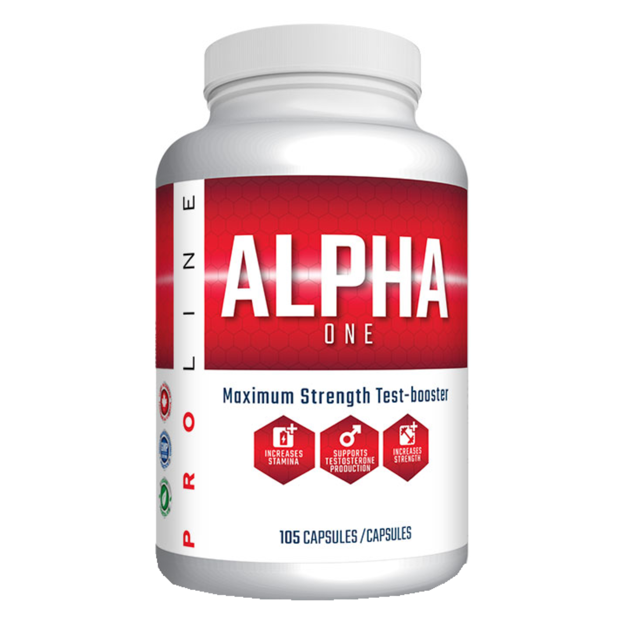 Alpha One Testosterone Booster for Men - Natural Muscle Growth & Energy Supplement - Enhance Workout Performance & Vitality | Gym, Bodybuilding & Fitness Support