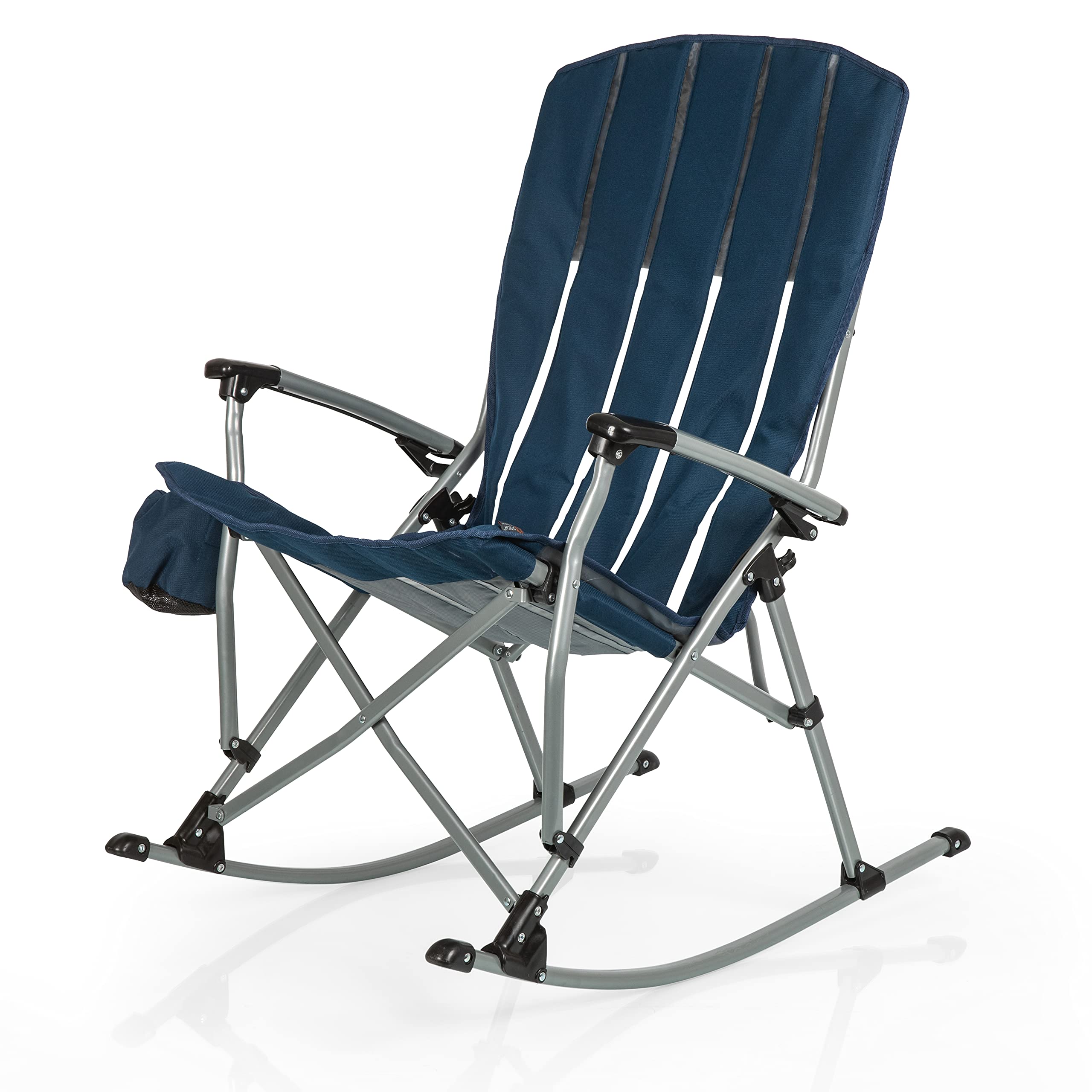 PICNIC TIME XL Heavy Duty Outdoor Rocking Camp Chair for Adults - Portable Folding Chair for Camping, Beach, Backyard, and Patio Relaxation