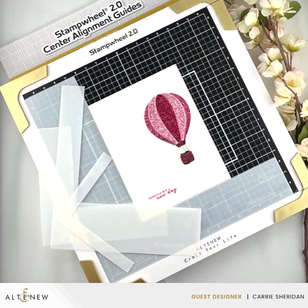 Stampwheel 2.0 - Professional Center Alignment Guides for Rubber Stamps | Perfect for Scrapbooking, Card Making & DIY Crafts