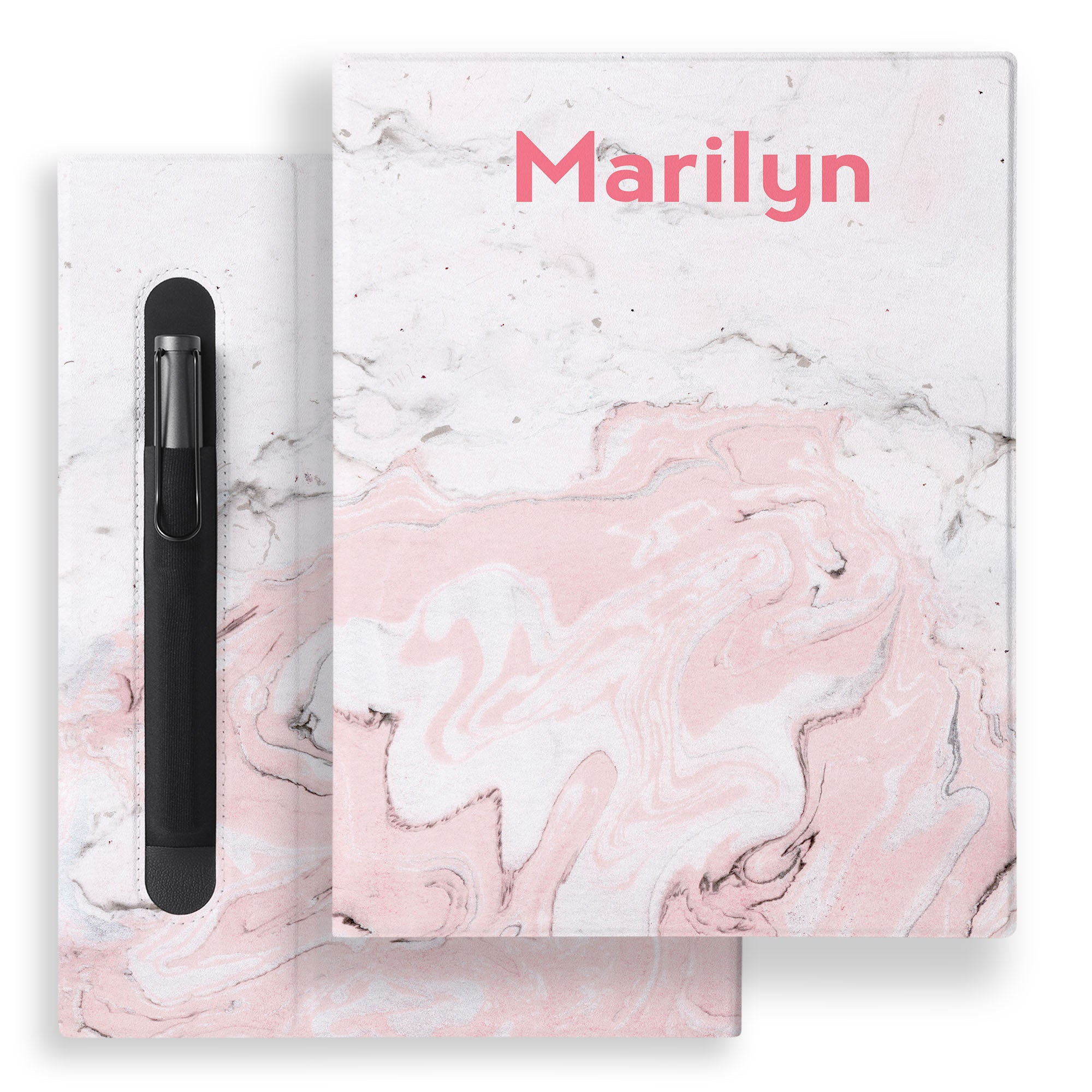 Premium reMarkable 2 Tablet Case with Stylus Bundle - Elegant Pink Marble Design for Note-Taking & Digital Paperwork | Perfect for Students, Professionals & Artists