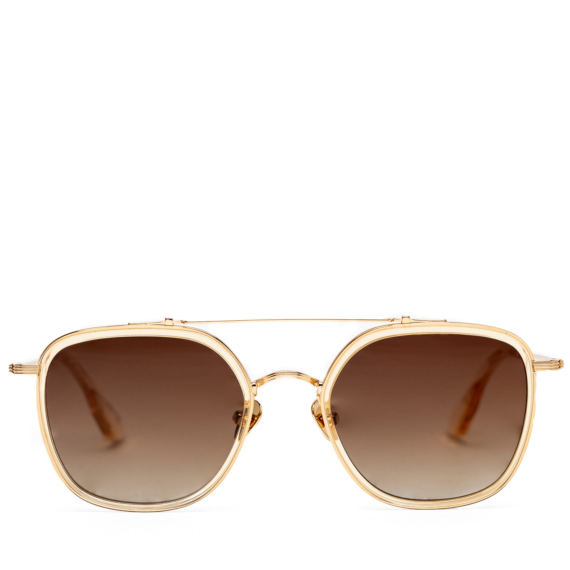Krewe Austin Polarized Sunglasses Champagne 18K Gold - UV Protection & Anti-Glare for Driving, Beach & Outdoor Activities