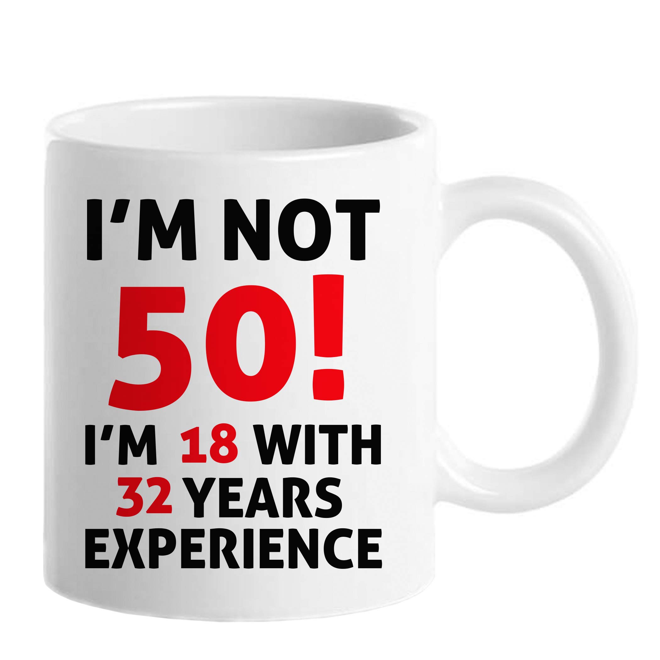 Funny 50th Birthday Gifts for Women - 11 oz Coffee Mug for 50 Year Old (Born in 1971) - Perfect Gift for Mom, Aunt, Wife, Sister, Grandma & Friend - Great for Tea, Coffee & Office Use