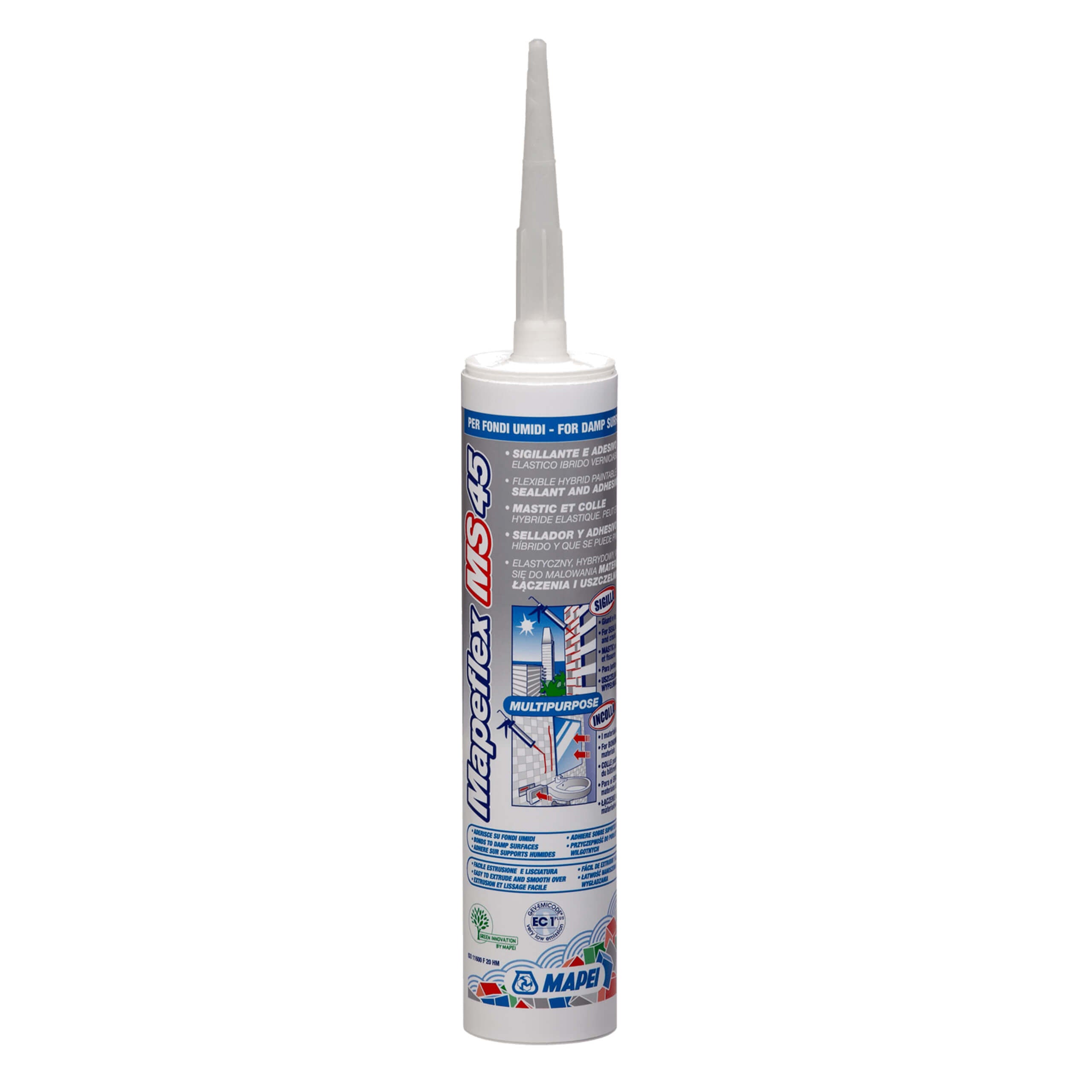 Mapei Mapeflex MS 45 Premium Black Construction Adhesive - High Strength, Flexible Sealant for Tiles, Stone & Masonry - Ideal for Bathroom, Kitchen & Outdoor Projects