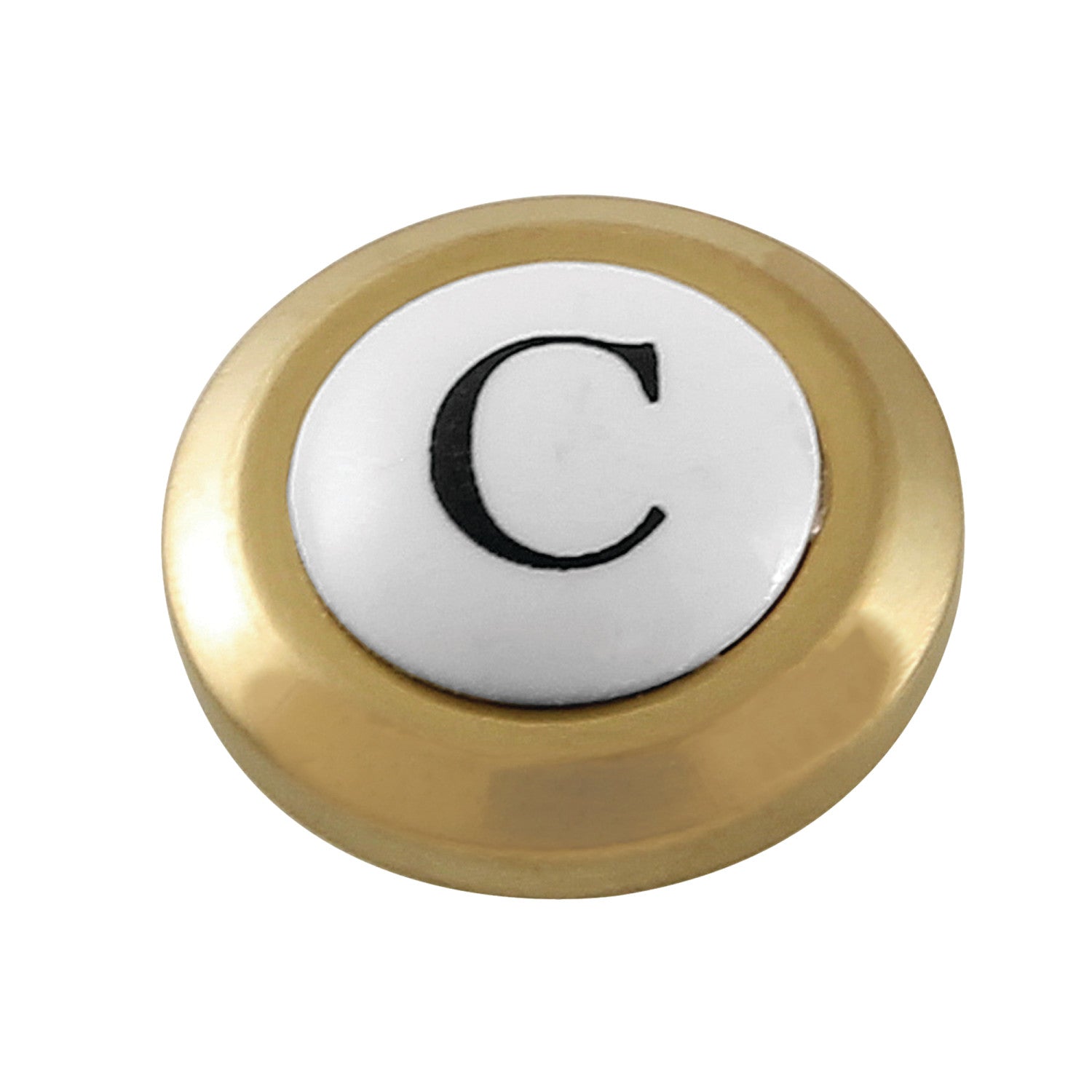 AEHICX7C Cold Handle Index Button - Brushed Brass Finish for Cabinet Drawers & Furniture Hardware
