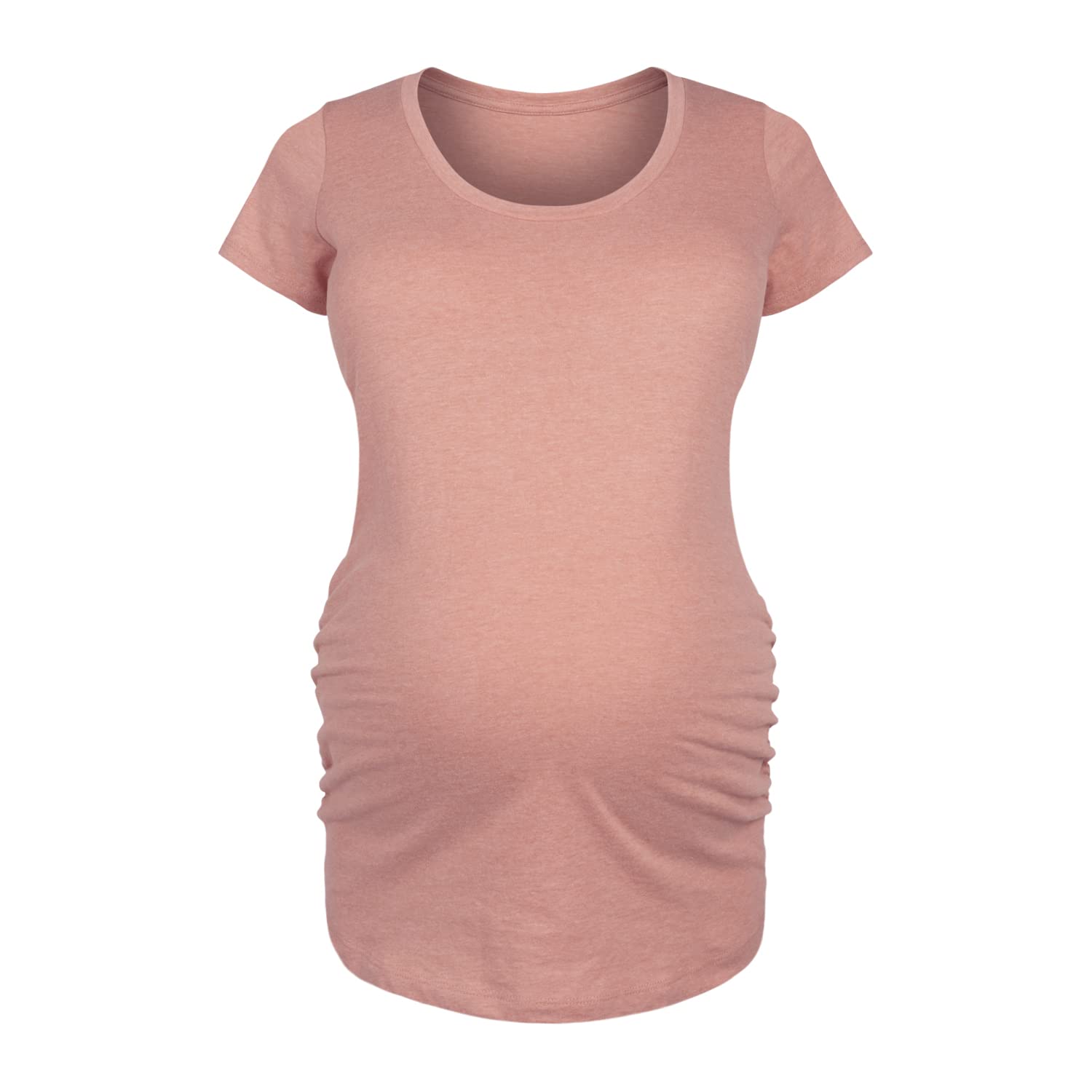 Bloom Maternity - Soft Cotton Basic Maternity T-Shirts for Pregnant Women | Comfortable Everyday Wear for Pregnancy & Nursing | Perfect for Casual Outfits, Maternity Photos & Hospital Bag Essentials