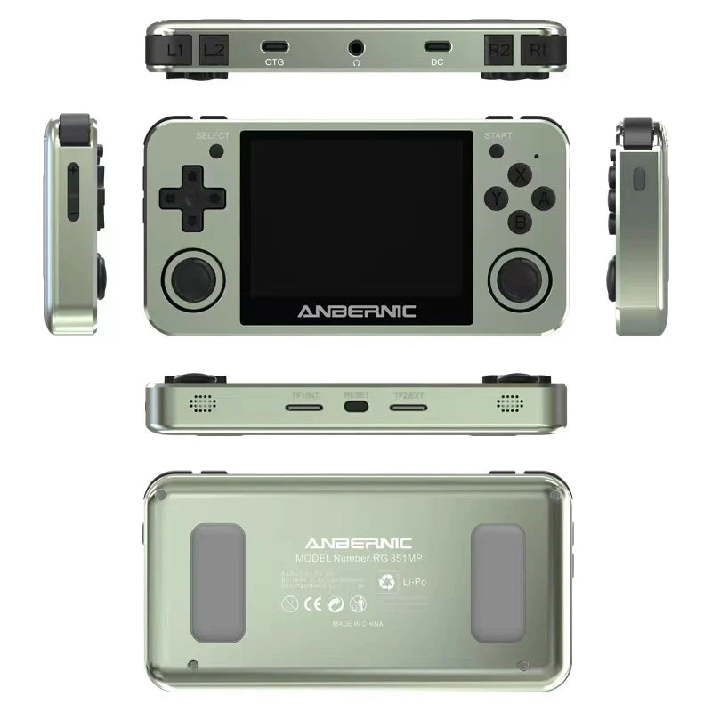 Anbernic RG 351MP Handheld Retro Game Console - Used/Pre-Owned | Portable Gaming Device for Classic Games | Perfect for Travel, Commuting & Home Entertainment