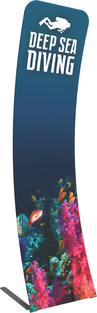 Premium Curved Essential Banner for Trade Shows & Events - The Formulate Brand | Perfect for Retail Displays, Exhibitions & Promotions