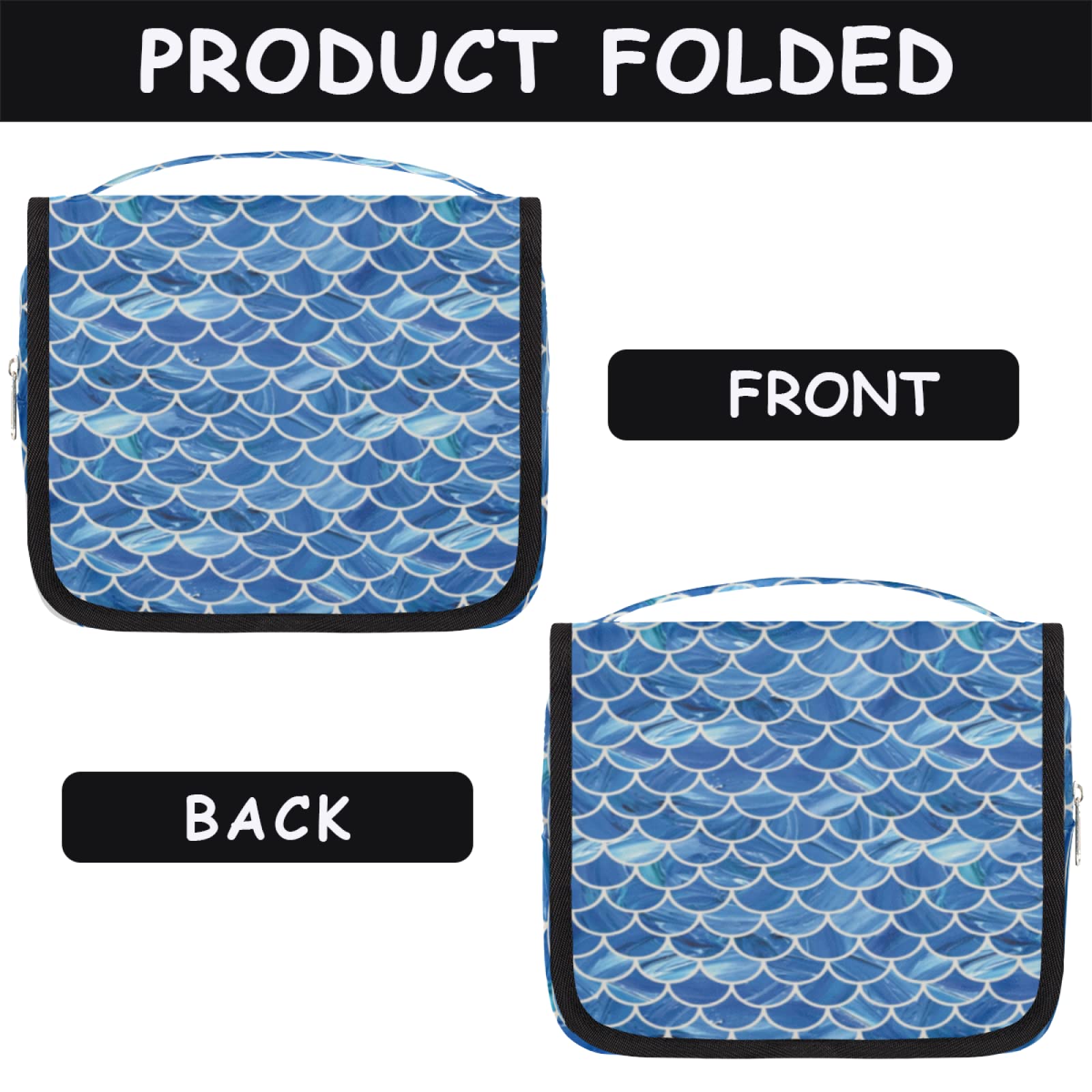 Waterproof Mermaid Toiletry Bag for Women - Travel & Shower Essentials