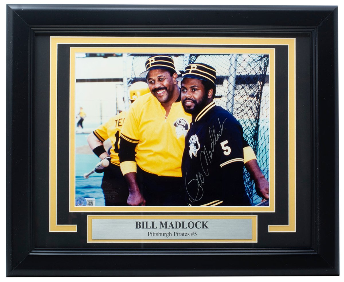 Authentic Bill Madlock Signed Framed 8x10 Photo - Pittsburgh Pirates MLB Memorabilia - Perfect for Sports Collectors and Man Cave Decor