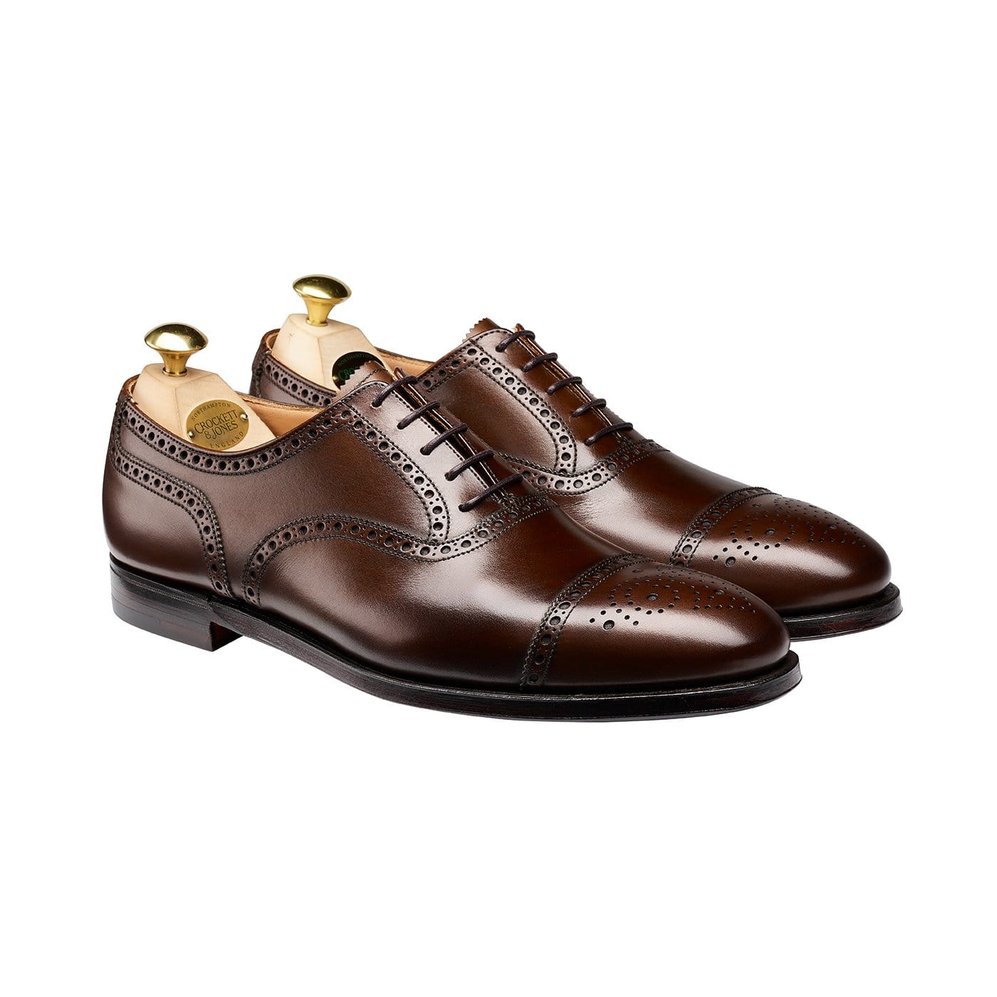 Premium Westfield Dark Brown Burnished Calf Leather Shoes - Classic Dress Shoes for Men | Perfect for Business, Formal Events & Office Wear