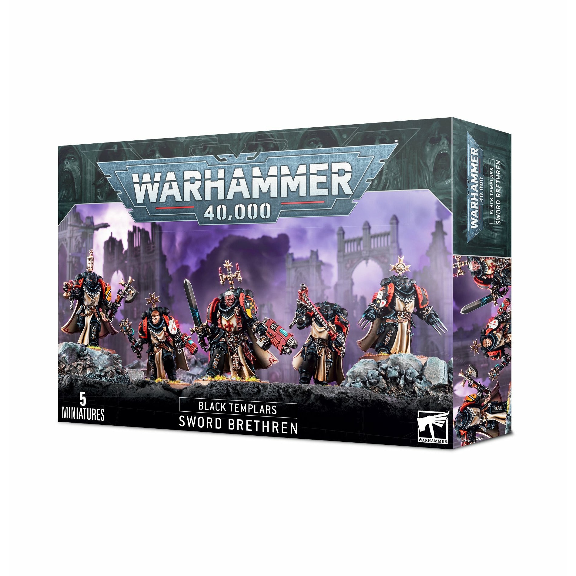 Black Templars Sword Brethren - Warhammer 40K Space Marines Elite Melee Unit | Perfect for Tabletop Battles, Collecting & Display