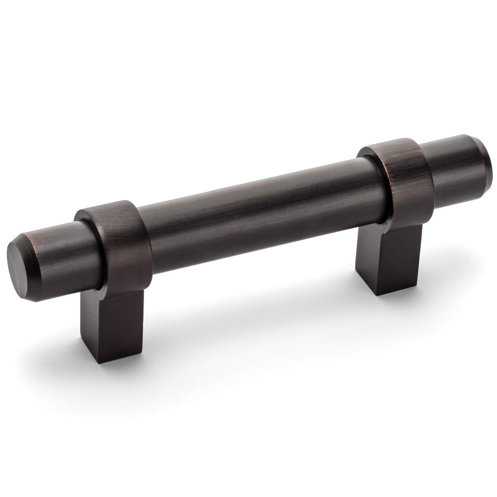 25 Pack Cosmas 161-2.5ORB Oil Rubbed Bronze Cabinet Handles - 2.5 Inch Hole Centers - Modern Drawer Pulls for Kitchen, Bathroom & Furniture Upgrade