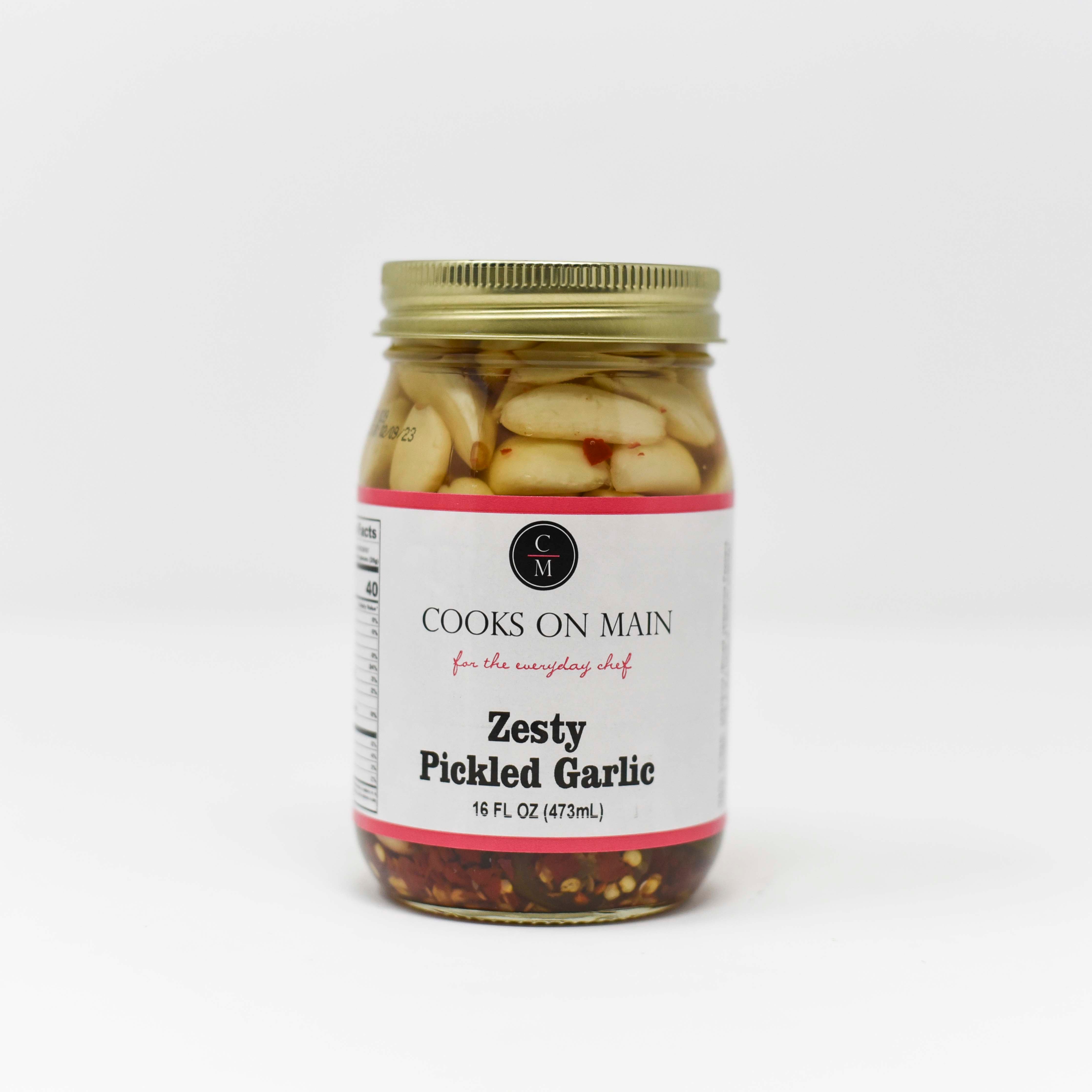 Zesty Pickled Garlic - Crunchy & Flavorful Fermented Garlic Cloves in Brine | Perfect for Salads, Charcuterie Boards & Gourmet Cooking