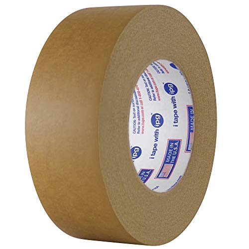 IPG - Industrial 539 Medium Grade Flatback Tape, 18mm x 54.8m, Brown, 48-Pack (74936) - Heavy Duty Packaging, Shipping Box Sealing & Warehouse Use