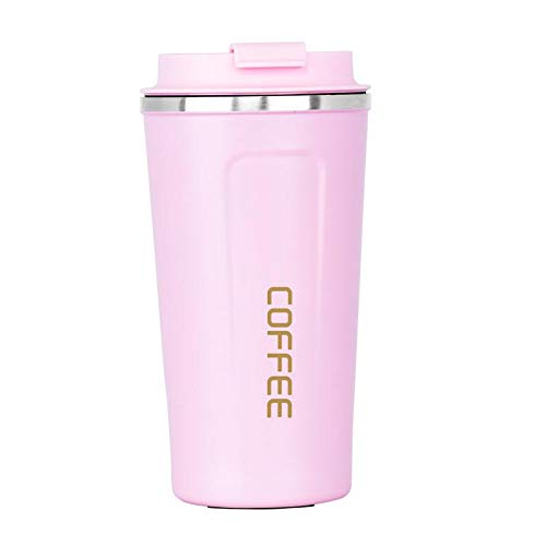Caspian Vacuum Insulated Tumbler 500ml - Light Pink for Coffee & Travel