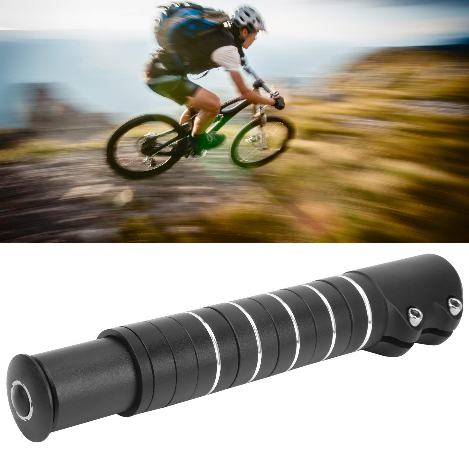 01 Bike Stem Extender - 210MM Aluminum Alloy Bicycle Handlebar Riser for Mountain Bikes & Road Bikes | Durable & Lightweight | Perfect for Commuting, Trail Riding & Bike Upgrades