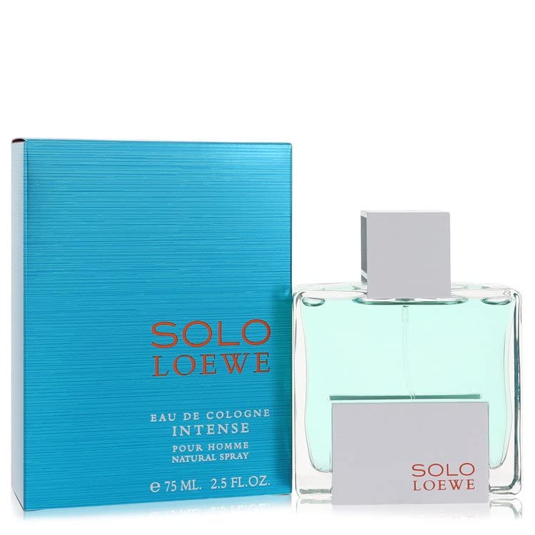 Loewe Solo Intense Cologne for Men - 2.5 oz Eau De Cologne Spray | Long-Lasting Fragrance for Confidence & Happy Mood | Perfect for Date Night, Office & Special Occasions