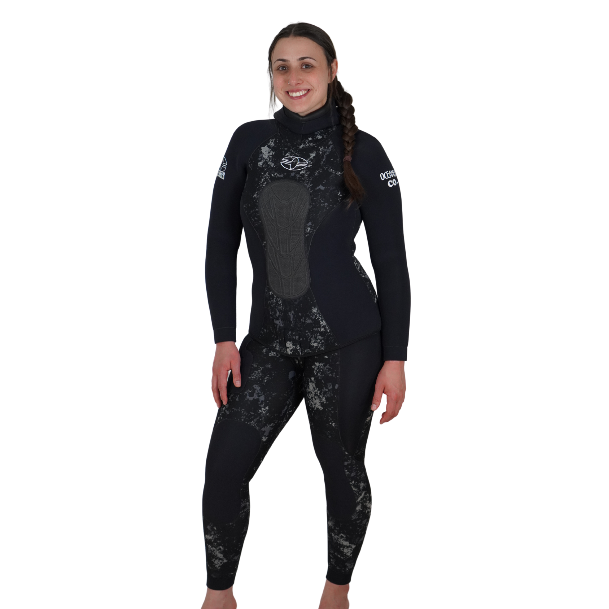 Oceaner Women's Black Rockfish Yamamoto 7mm Wetsuit - Premium Neoprene Diving Suit for Scuba, Snorkeling & Surfing - Warm & Flexible Cold Water Protection