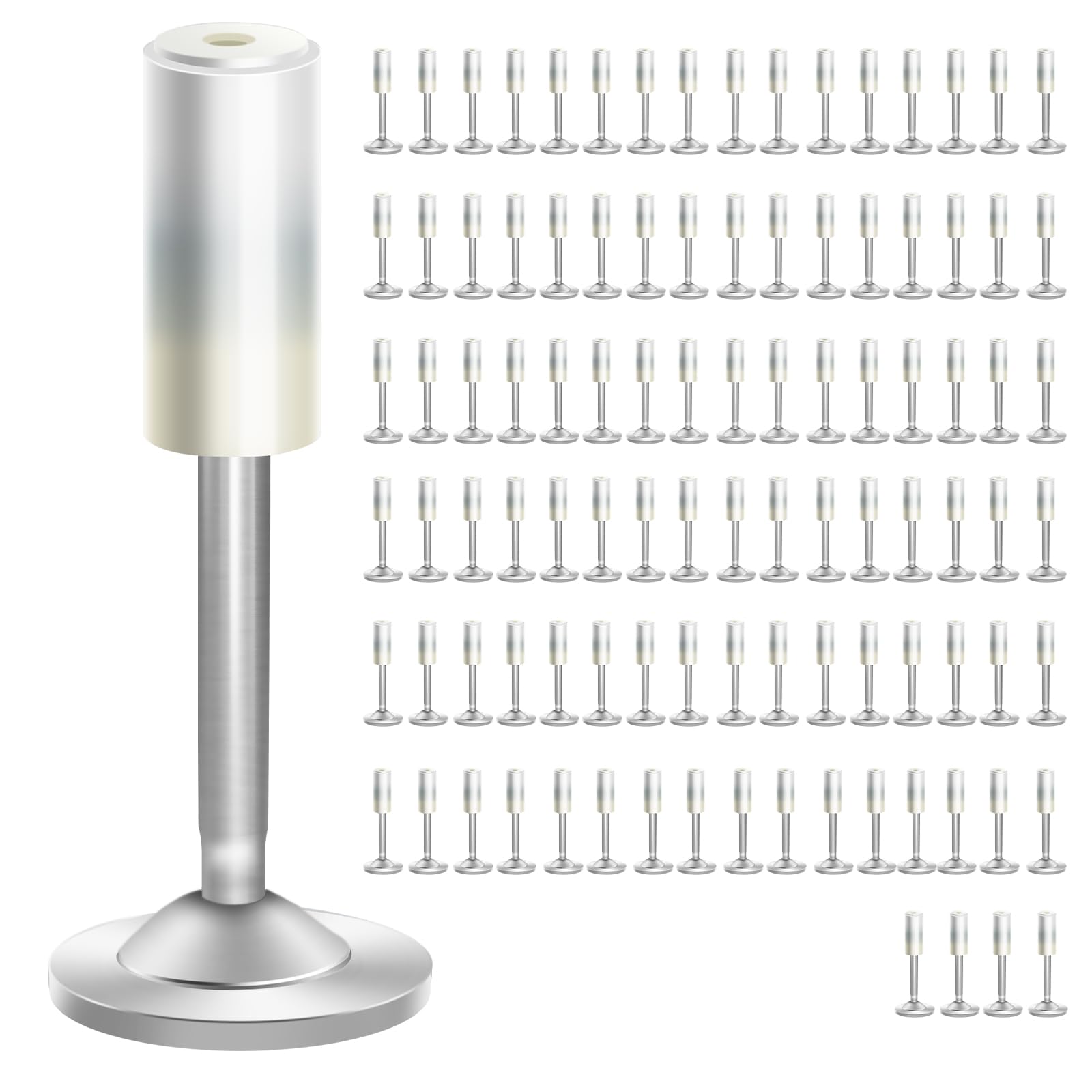 100-Piece Round Steel Nails for Manual Concrete Nail Gun - Wall Fastening Tool for Home DIY, Ceiling Cable Ducts & Repair | Durable Construction Nails for Concrete, Wood & Metal Surfaces | Perfect for Contractors, Handymen & Home Improvement Projects