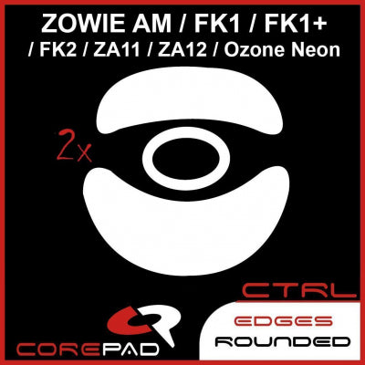 Corepad Skatez CTRL Mouse Feet for Zowie AM/FK1/FK1+/FK2/ZA11/ZA12/S1/S2 - Ultra Smooth Glide Gaming Mouse Skates - Perfect for FPS, MOBA, and Esports Gaming