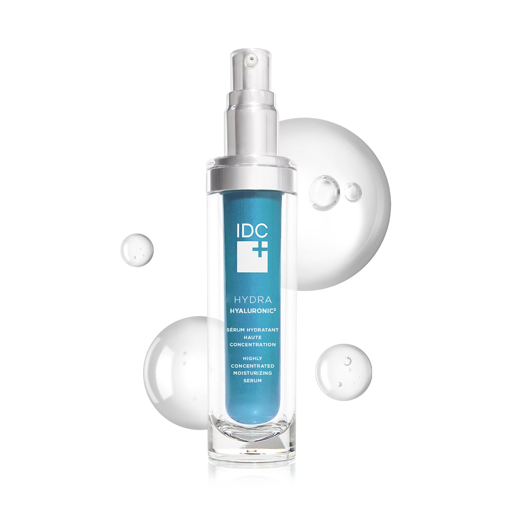 IDC Dermo Hydra Hyaluronic² Moisturizing Serum - 1 fl oz - Hydrating Facial Serum with Hyaluronic Acid for Wrinkles on Face, Eyes & Neck - Anti-Aging Skin Care Treatment - Best for Dry Skin & Fine Lines Reduction - Perfect for Night Routine & Daily Hydration Boost
