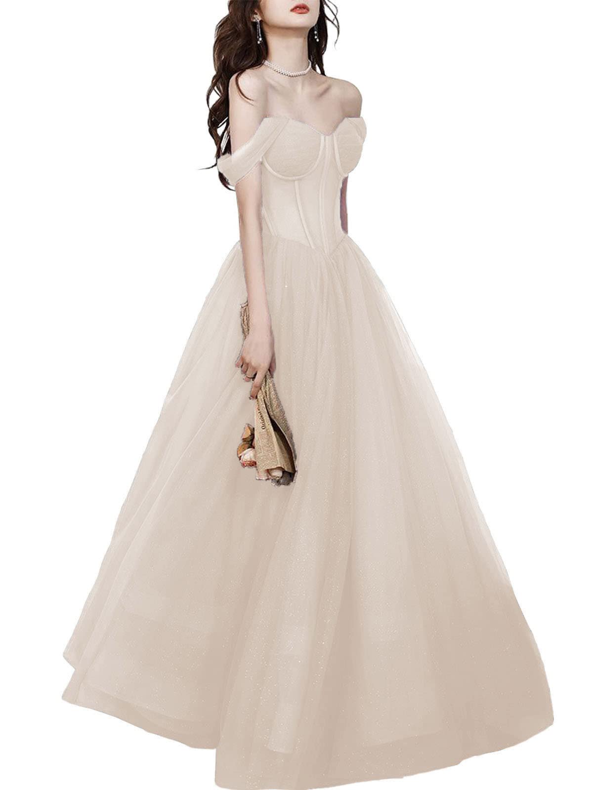 Elegant Women's Star Tulle Prom Dress - Sweetheart Neckline A-Line Evening Gown for Homecoming, Formal Dances & Special Occasions