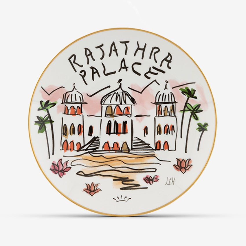 Ginori 1735 Profumi Luchino Decorative Plate - Rajathra Palace Collection - Elegant Home Decor for Dining Room, Living Room & Wall Display