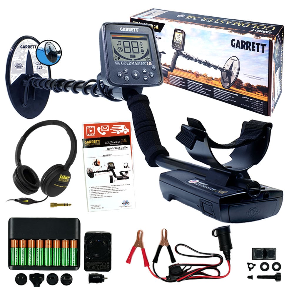 Garrett Goldmaster 24k Metal Detector with 6 x 10 Coil - Professional Gold Prospecting Equipment for Treasure Hunting & Outdoor Adventures