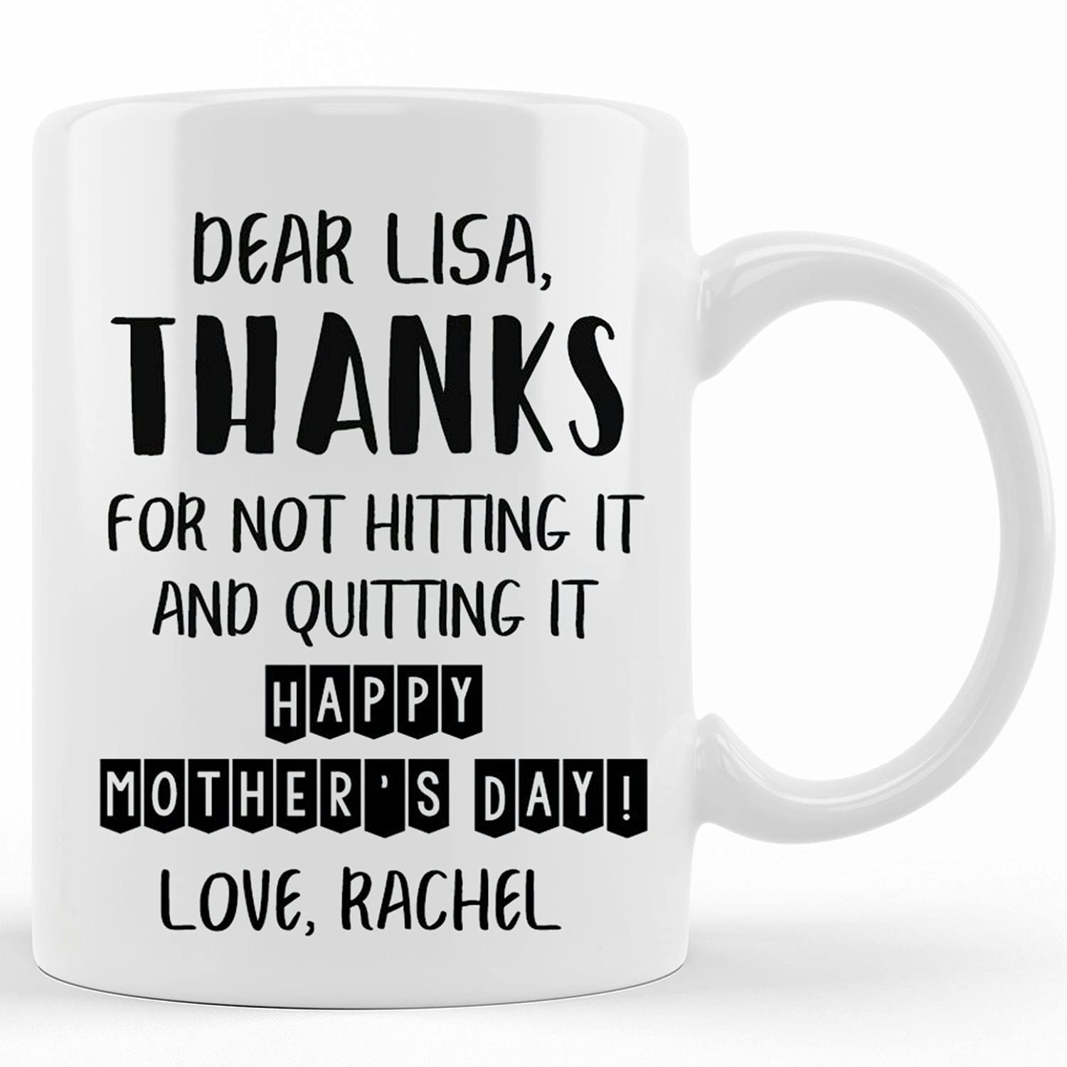 Funny Mother's Day Coffee Mug - Customizable Gift for Mom from Son or Daughter - Perfect for Tea, Coffee & Mother's Day Celebrations