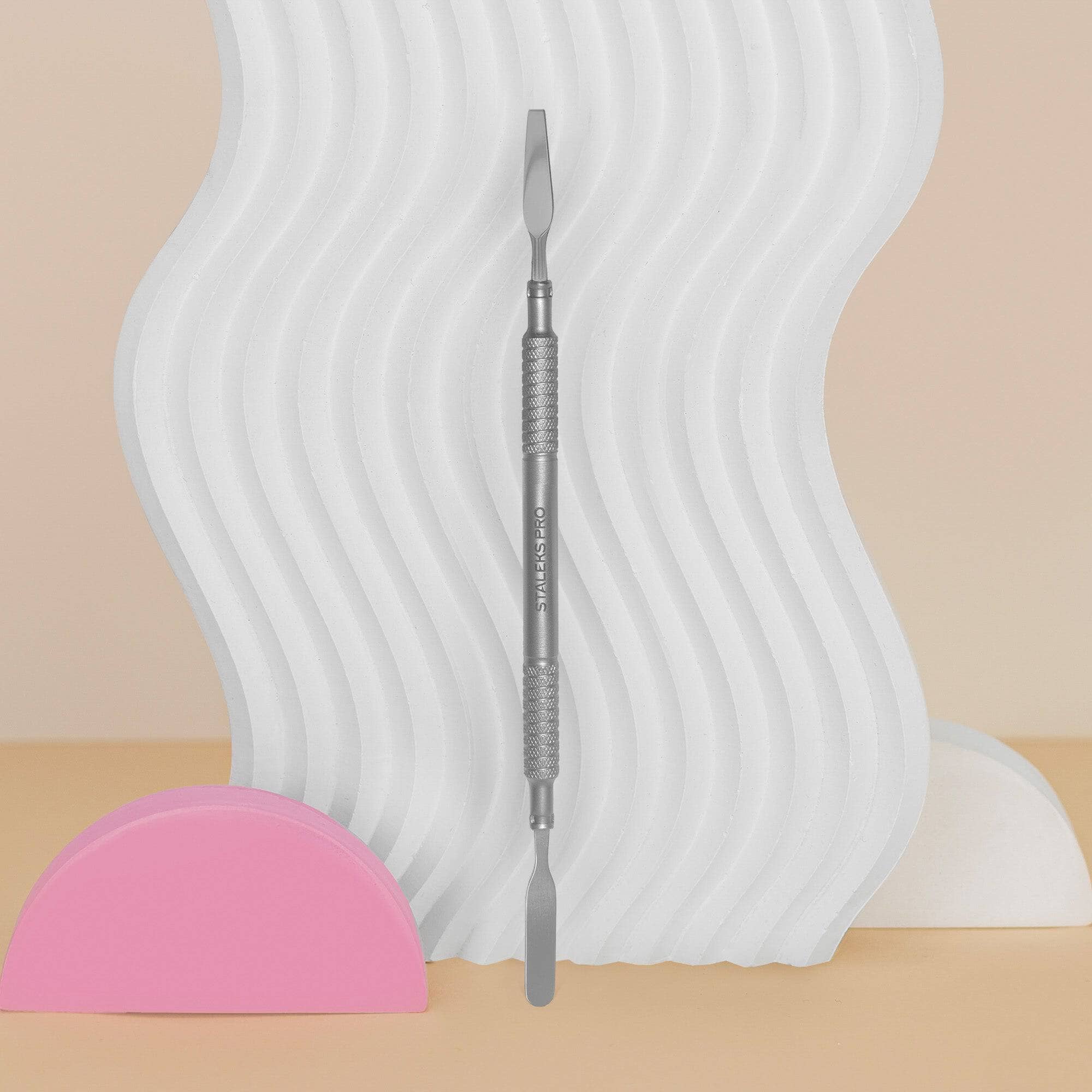 Staleks SMART 60 TYPE 1 Professional Manicure Scapula - Flat & Tapered Nail Tool for Precise Cuticle Care | Perfect for Salon & Home Nail Care Routines