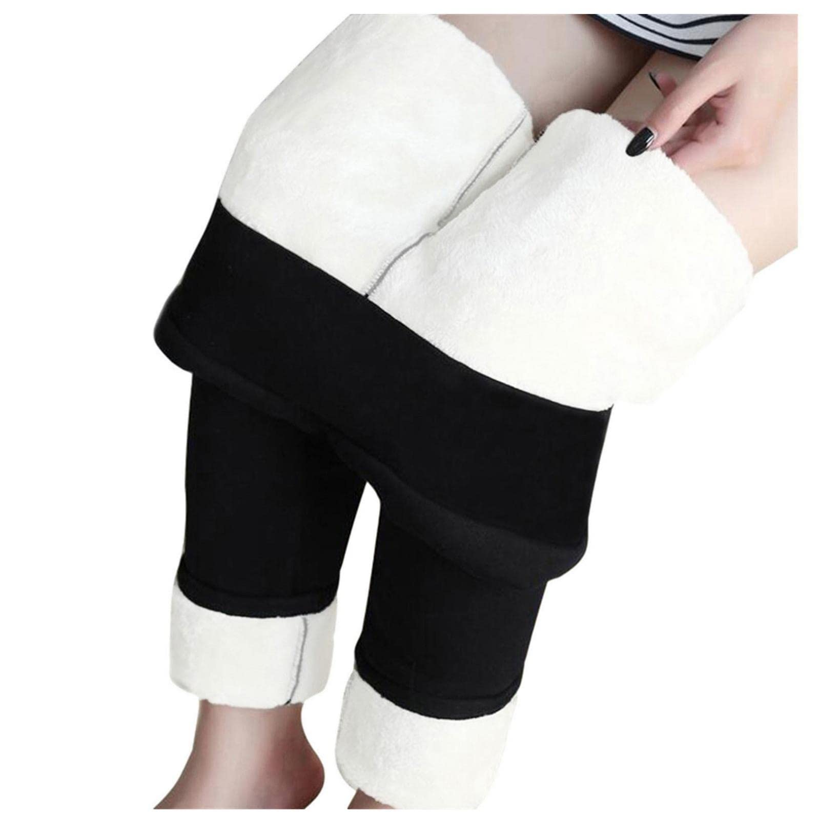 CHENSEN Women's High Waist Fleece Leggings - Cashmere Soft Thermal Winter Pants with Tummy Control - Stretchy Yoga Running Workout Pants for Cold Weather & Lounge Wear
