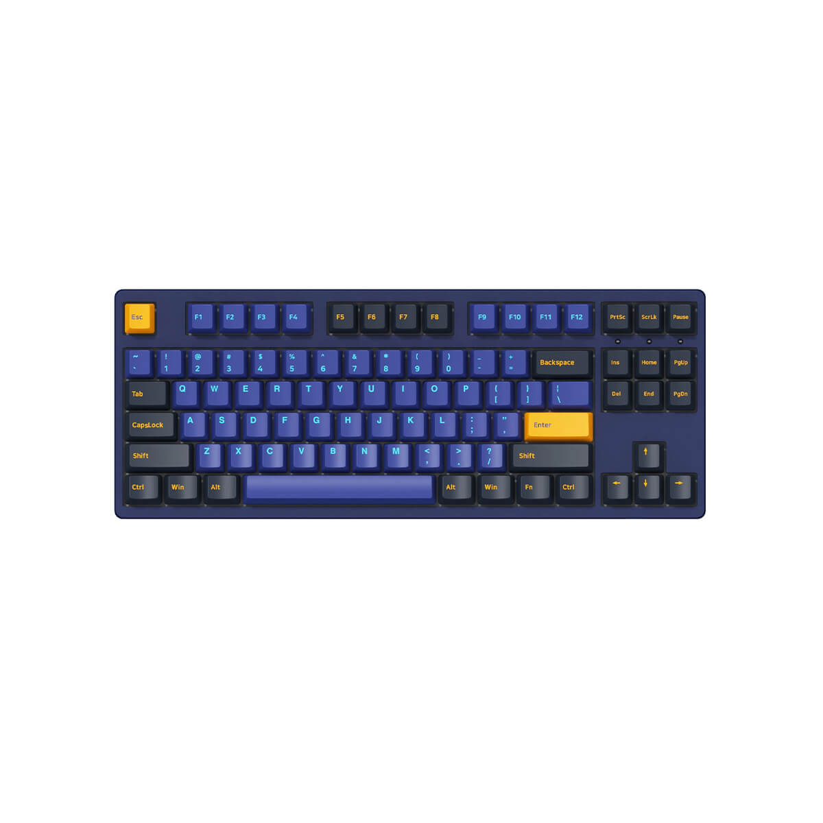 Akko Horizon 3087DS V2 TKL Mechanical Gaming Keyboard with CS Blue Switches - Compact 87-Key Design for PC/Mac Gamers & Typists - Perfect for Esports, Office Work & Programming