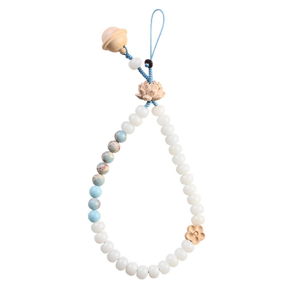 Chinese Style Beaded Phone Charm Lanyard - Anti-Lost Mobile Phone Strap for Women & Men, Elegant Phone Hanging Rope Decoration for Everyday Use, Travel, and Gifting