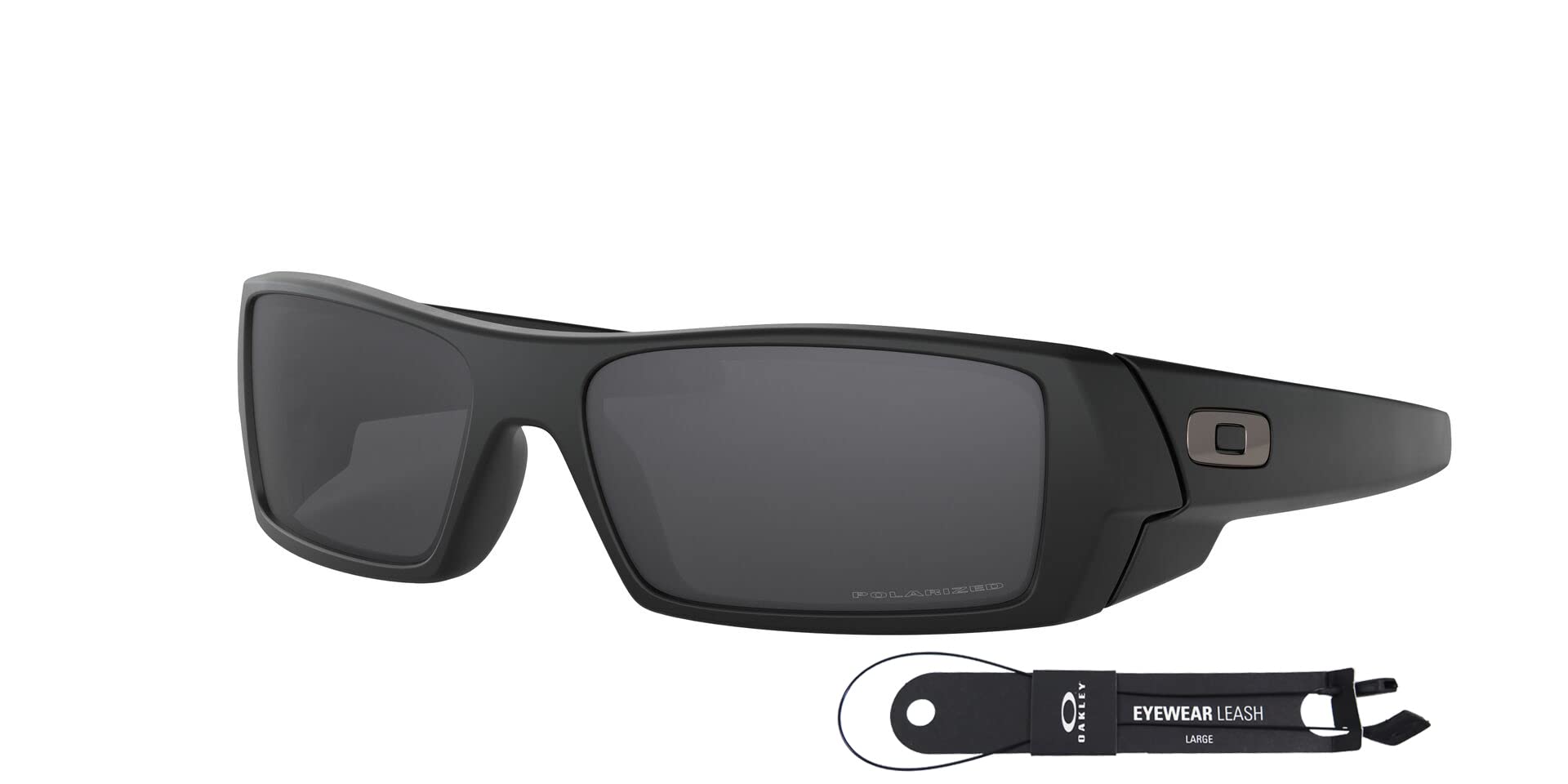 Oakley Gascan OO9014 Polarized Sports Sunglasses for Men - UV Protection, Durable Frame with Bundle Leash & VISIOVA Accessories - Perfect for Running, Cycling & Outdoor Activities