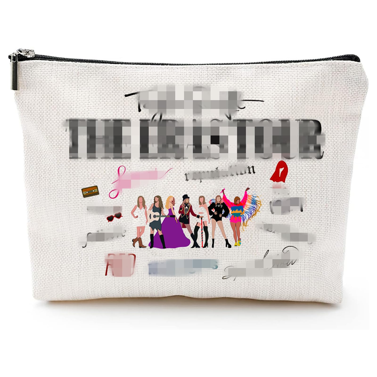 RNpql Makeup Bag for Fans - TS Album Themed Cosmetic Pouch, Music Enthusiast Merchandise, Singer's Era Inspired Toiletry Bag - Perfect Concert Gift & Travel Accessory