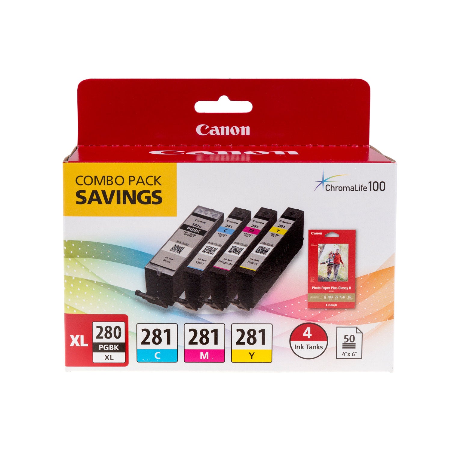 HP 281 & 280 XL Black/Cyan/Magenta/Yellow Ink Cartridge Combo Pack - High Yield for HP OfficeJet, Envy Printers - Perfect for Home Office, School Projects & Small Business Printing