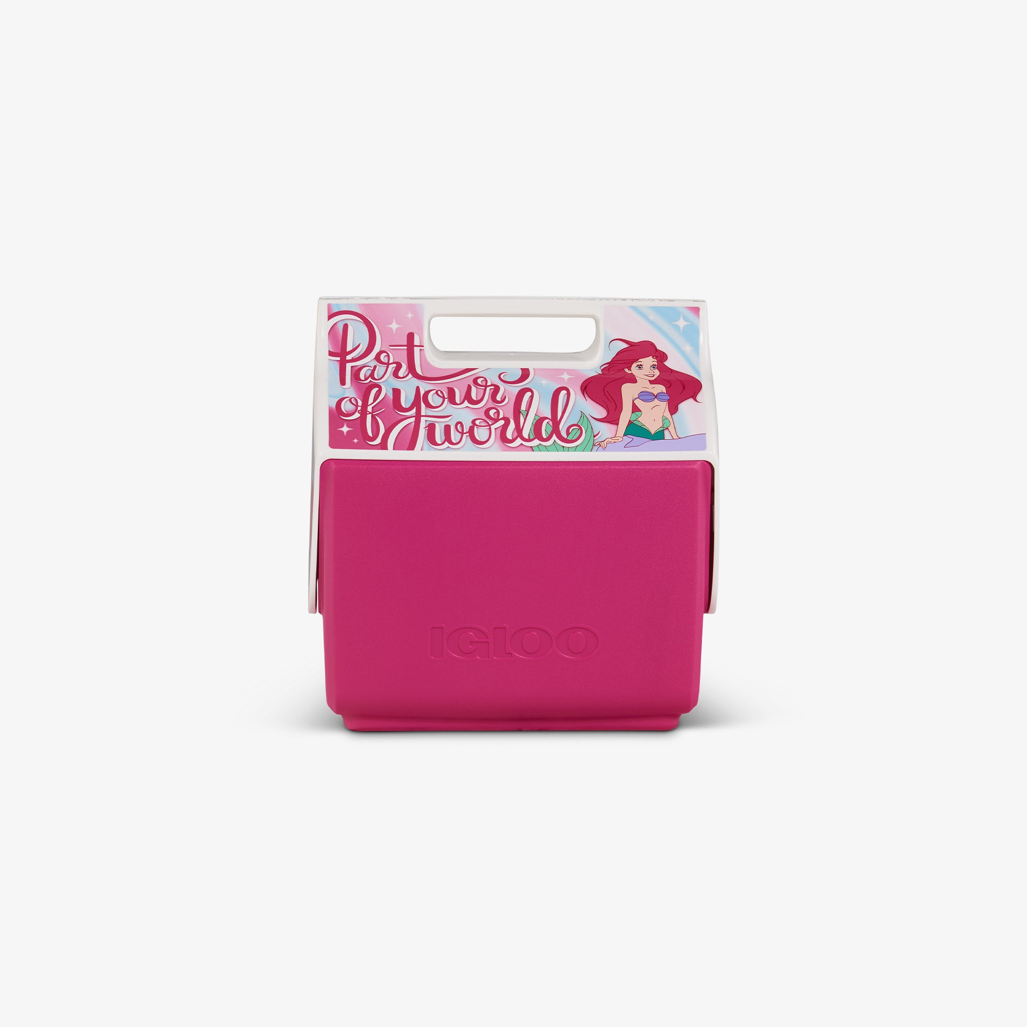 Disney Princess Ariel Little Playmate 7 Qt Cooler - Insulated Lunch Box for Kids, Beach Picnic & Outdoor Activities | Official Disney Merchandise