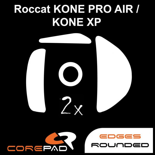 Corepad Skatez Mouse Feet for Roccat Kone Pro Air & Kone XP - Smooth Gliding Gaming Mouse Skates for Enhanced Precision - Perfect for FPS, MOBA, and Esports Gaming